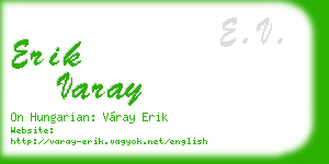 erik varay business card